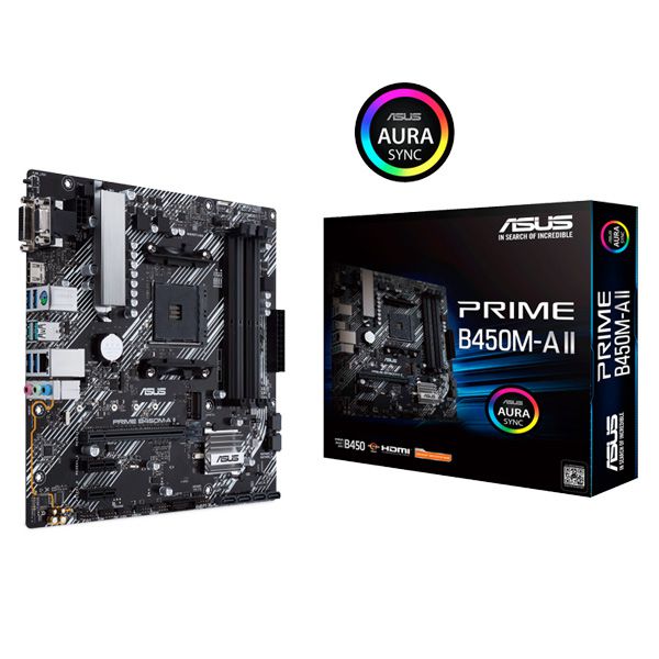 ASUS PRIME B450M-A II AM4 Micro-ATX Motherboard