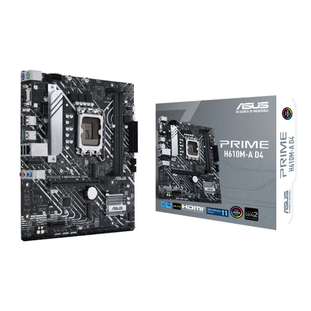 ASUS PRIME H610M-A D4 LGA 1700 Micro ATX Motherboard