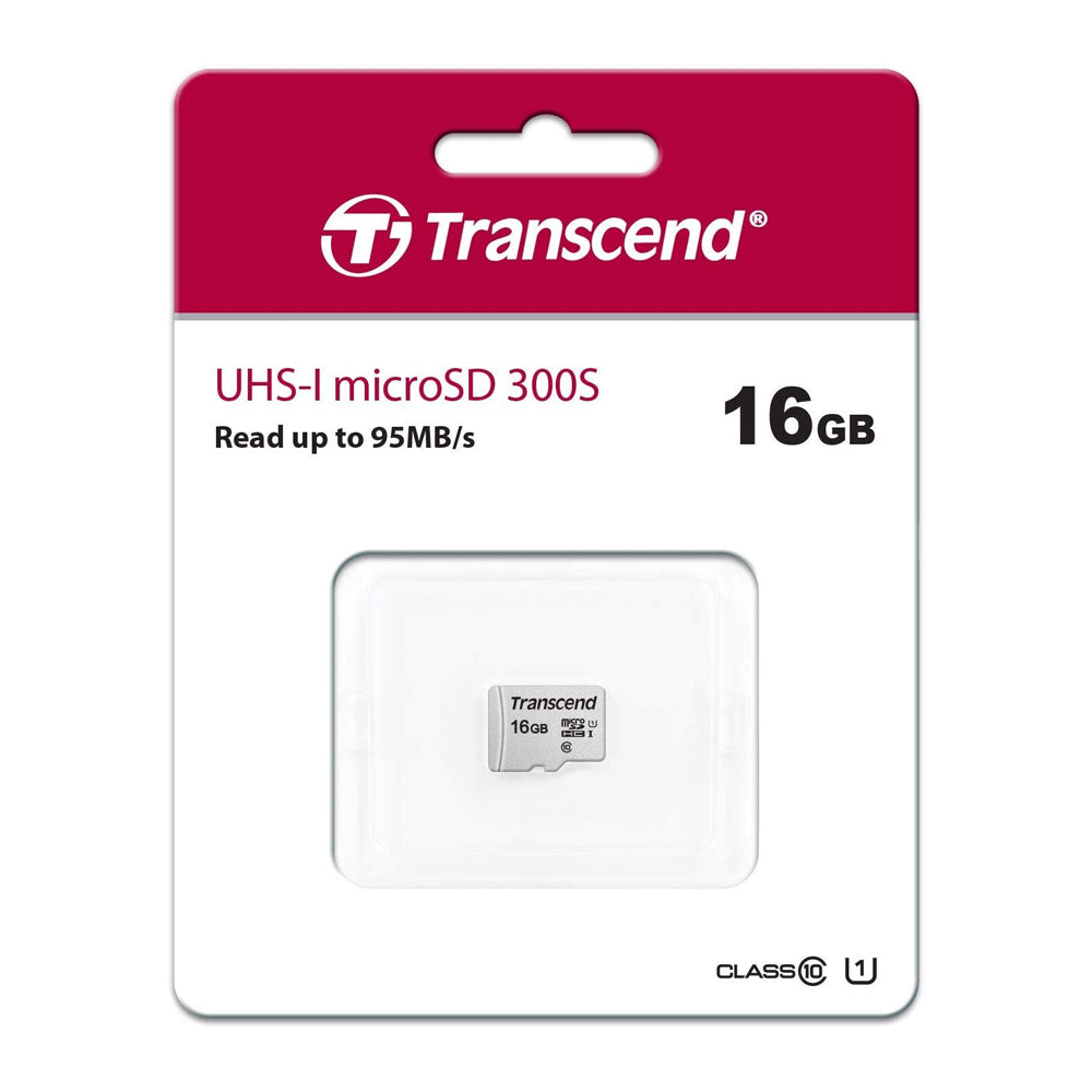 Transcend 16GB MicroSDXC/SDHC 300S Memory Card