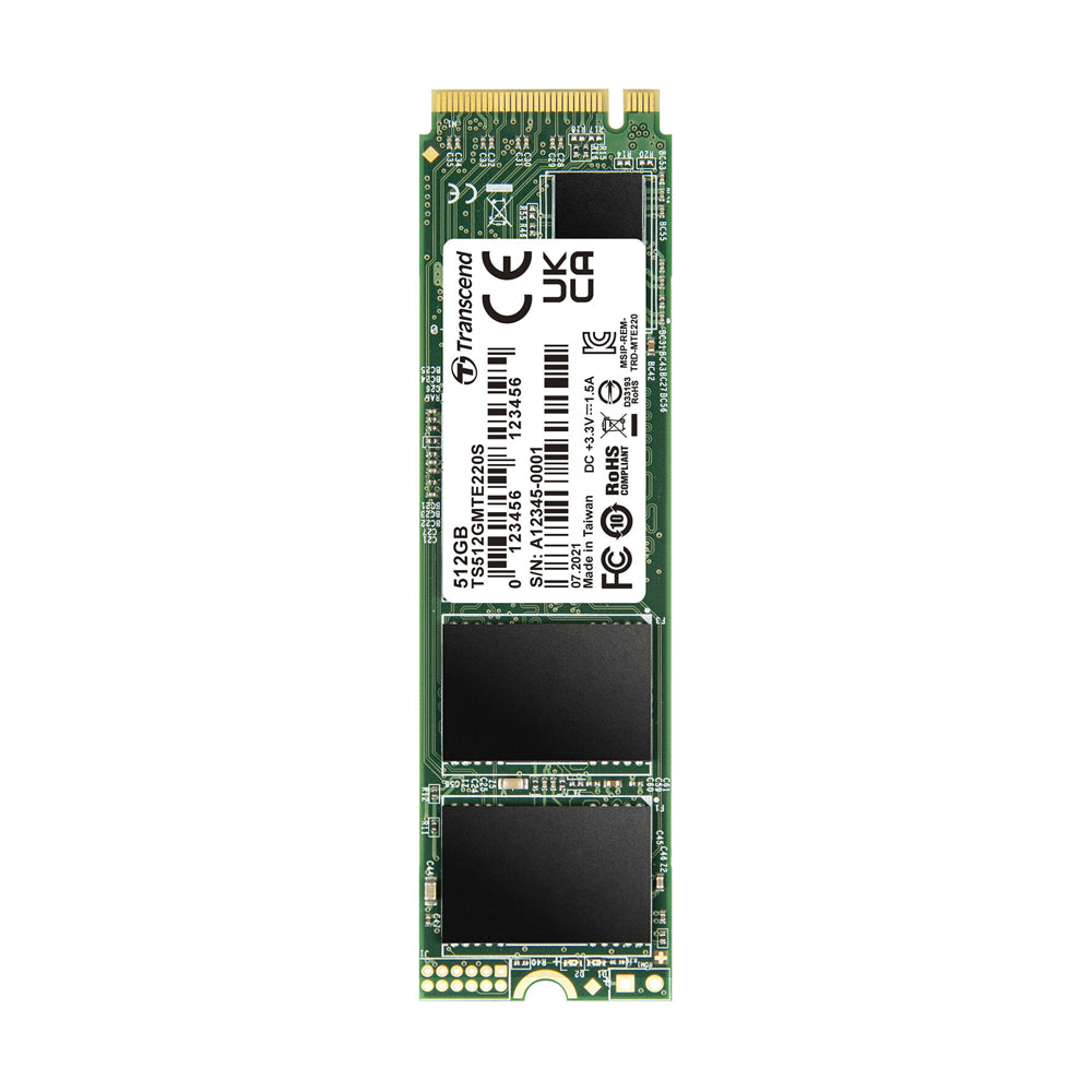 Transcend MTE220 NVMe M.2 SSD 512GB PCIe SSD 