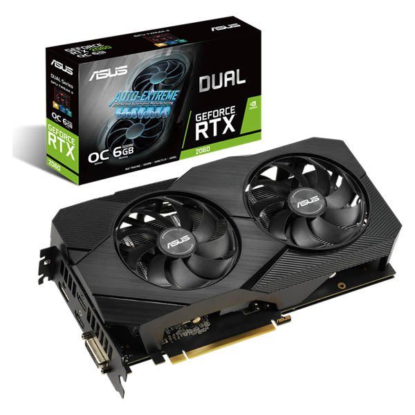 ASUS Dual GeForce RTX 2060 OC edition EVO 6GB GDDR6 Graphics Card – DUAL-RTX2060-O6G-EVO - pacifictheweb