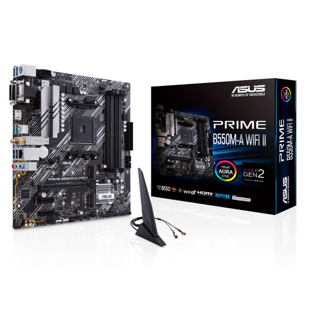 ASUS PRIME B550M-A WIFI II Micro ATX Motherboard - pacifictheweb